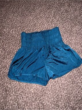 Free people Movement 
High-Waist Teal Women’s Shorts